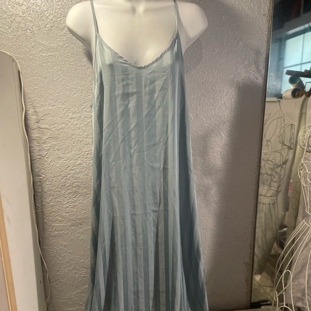 Elegant Striped Gown Lingerie